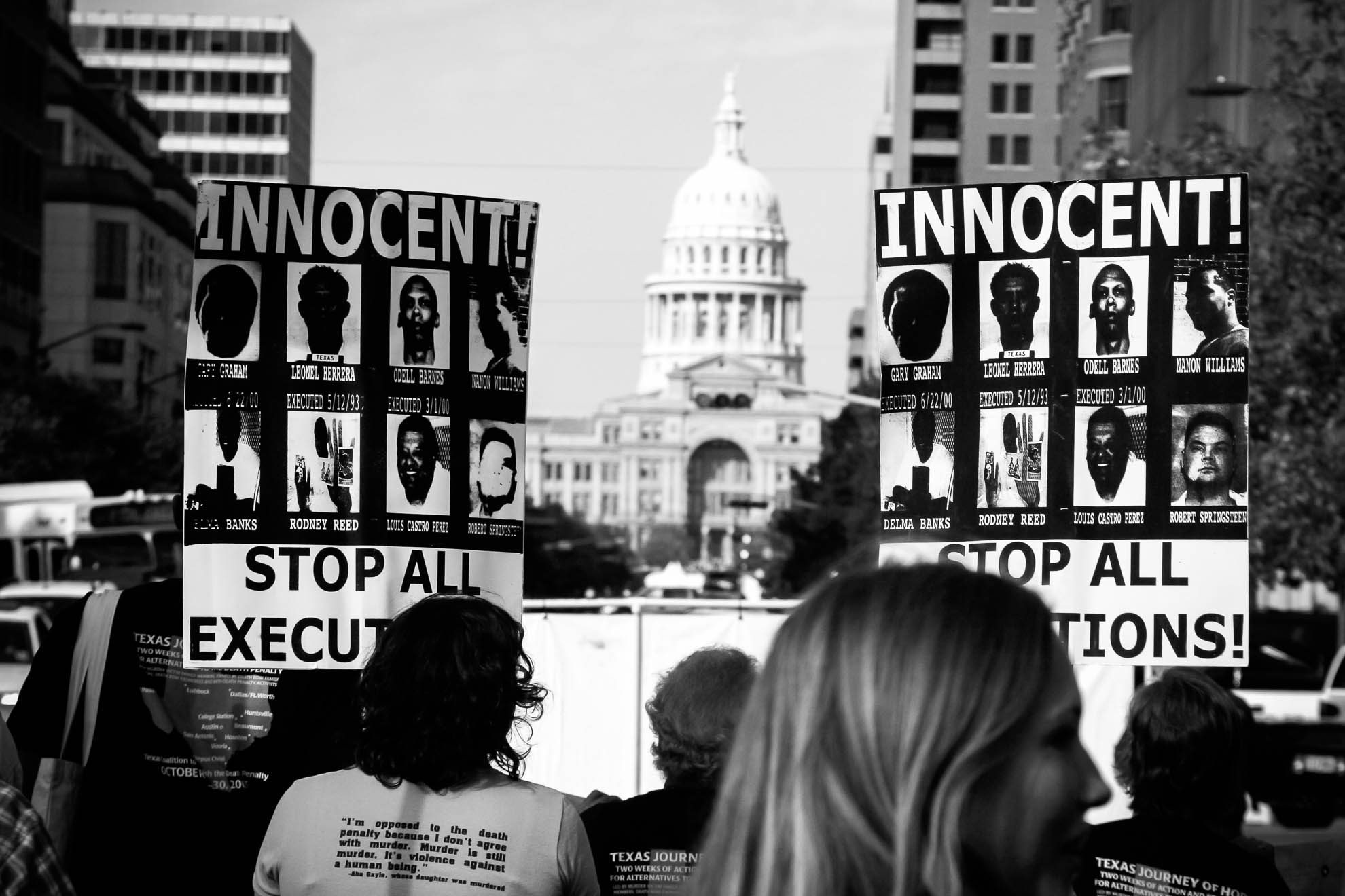 death penalty, photography, photos, execution, prison, documentary, texas, innocence, austin, protest, march